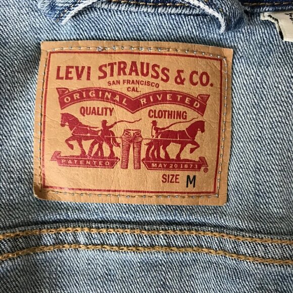 LEVI'S Red Tab Jean Jacket Size M - Picture 6 of 7